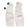 Gants ventilés blancs en cuir