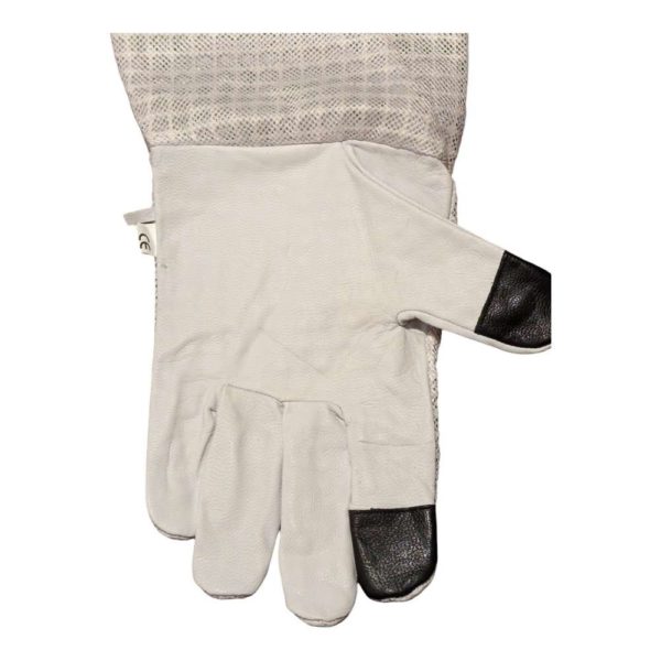 Gants ventilés blancs en cuir