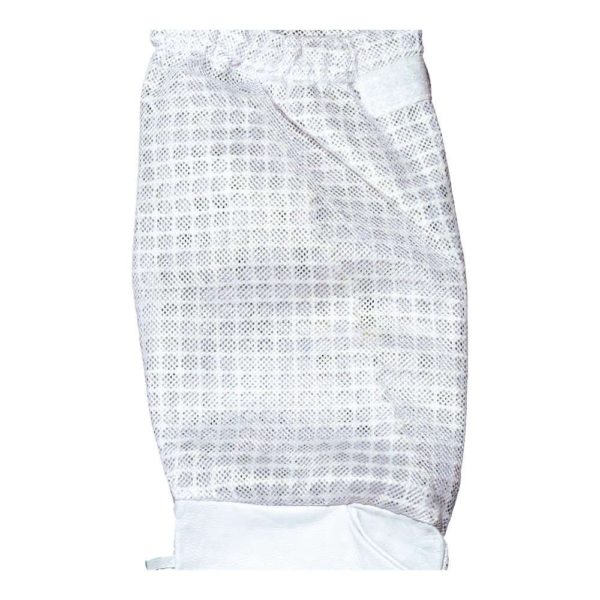 Gants ventilés blancs en cuir