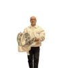 Blouson polycoton blanc