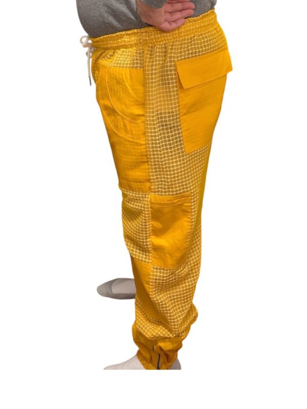 pantalon ventilé jaune