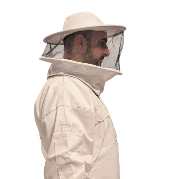Combinaison d'Apiculture blanche en polycoton - Voile amovible – Image 8