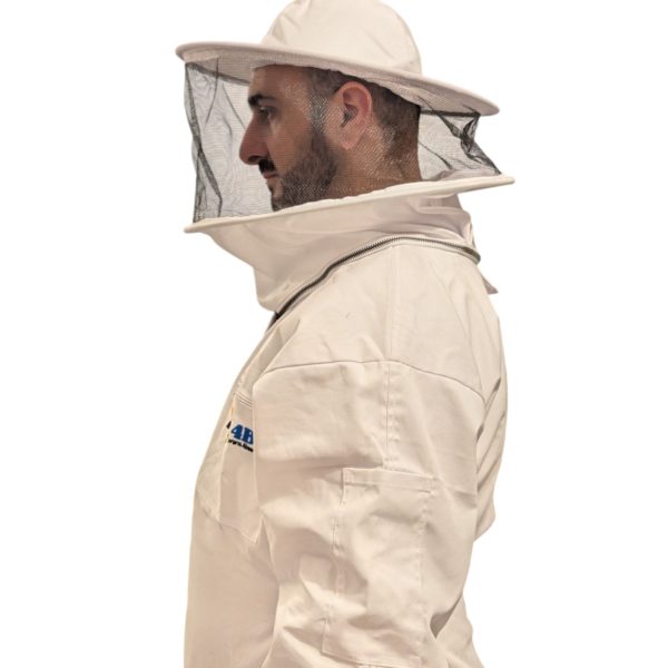Combinaison d'Apiculture blanche en polycoton - Voile amovible – Image 7