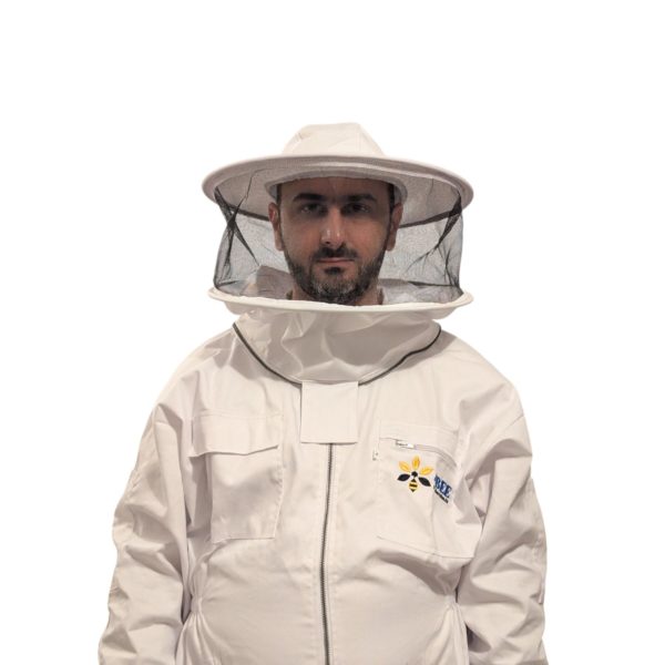 Combinaison d'Apiculture blanche en polycoton - Voile amovible – Image 5