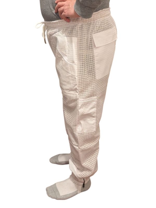 pantalon ventilé blanc