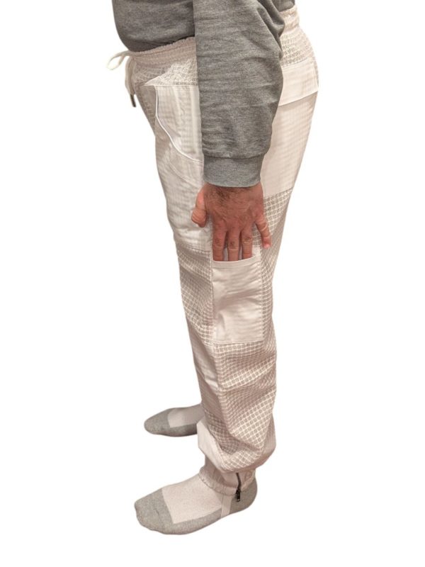 pantalon ventilé blanc